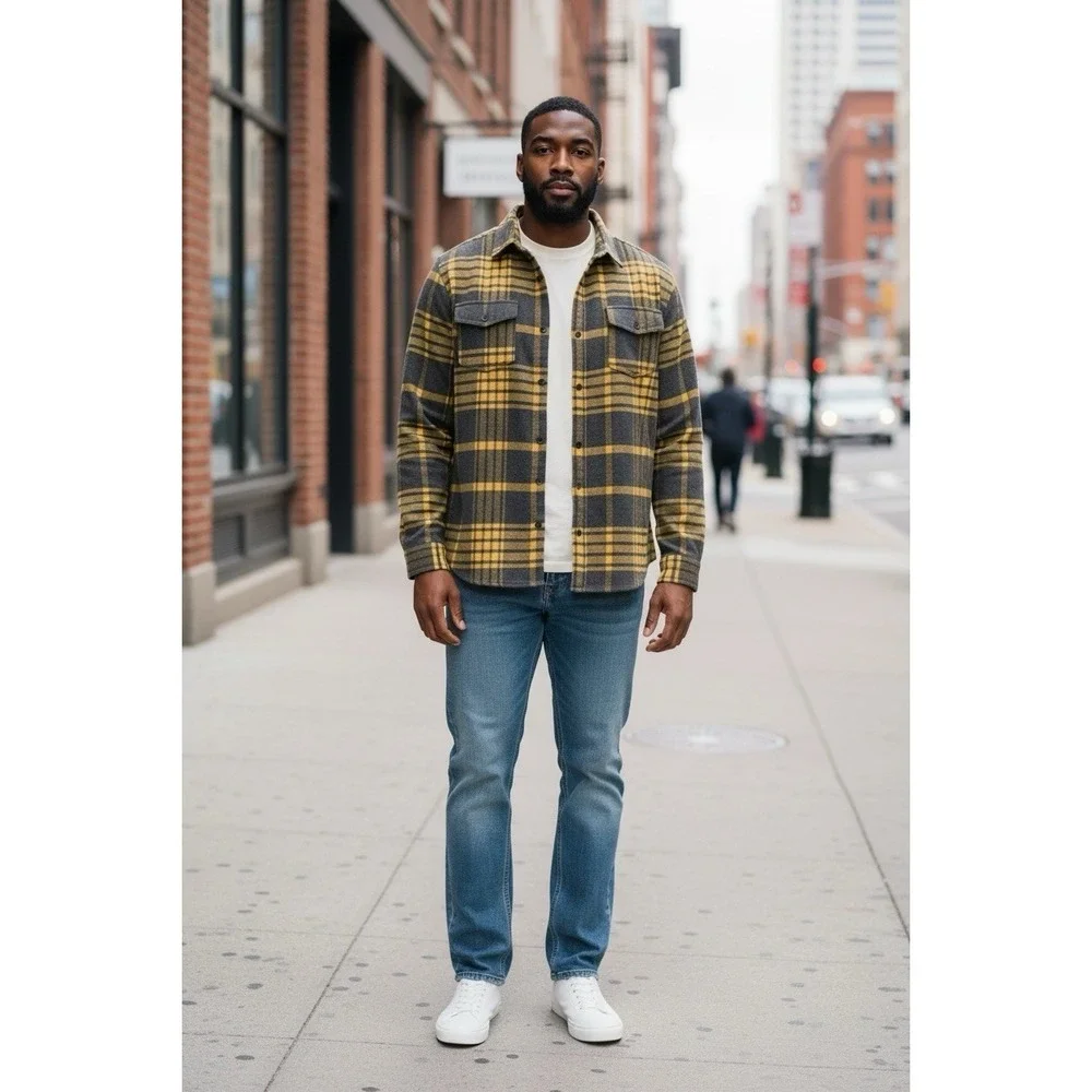 Landmark Supply Men's ‎ 3 XL Heavy Flannel Shirt